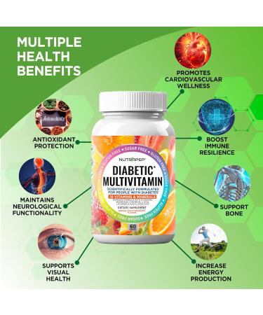 NutraPep Premium Multivitamin Chewable Gummies for Women & Men - Sugar-Free & Gluten Free Supplement Vitamins - Calcium Magnesium Zinc Manganese Thiamine Biotin  - Buy Online on GoSupps.com