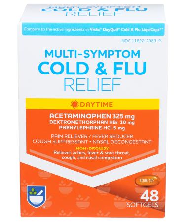 Rite Aid Multi-Symptom Daytime Cold and Flu Relief - 48 ct