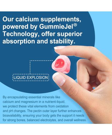 Calcium Citrate Supplement 1000mg for Women & Men 6-in-1 Calcium Magnesium Zinc Gummies + Vitamin D3 B6 & Potassium High Absorption for Bones Teeth Muscle & Nerve Health Vegan Sugar Free 60Cts 60 Count (Pack of 1) - Buy Online on GoSupps.com