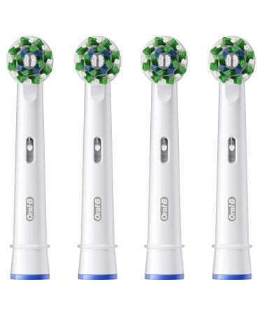 Oral-B CrossAction Electric Toothbrush Replacement Brush Heads - 4ct Refill Pack - Buy Online on GoSupps.com