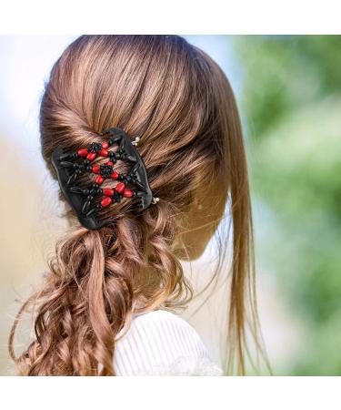 Buy African Hairpise Magic Hair Comb Set - 6 Pcs Elastic Pearls & Double Clips for Effortless Styling | Worldwide Shipping - Buy Online on GoSupps.com