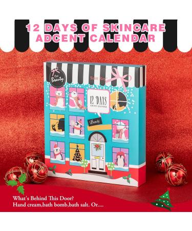 16 Pcs Advent Calendar 2025 Christmas Gifts for Women Mom - Luxury 2025 Gift Box for Christmas Bath and Body Gift for Sister Gift Baskets Set for New Year Gift Christmas Bath and Body Gift Set Strawberry Scents Christmas  - Buy Online on GoSupps.com