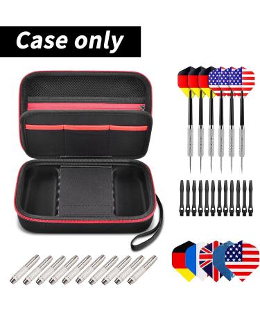 Dart Case Holder Organizer for Steel Tip & Soft Tip Darts - Carrying Bag for Tips, Shafts, Flights & Accessories (Box Only) - Buy Online on GoSupps.com