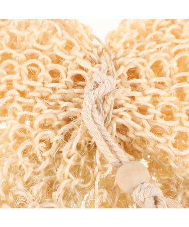 FRCOLOR Natural Loofah Bath Sponge - Exfoliating Body Scrubber & Soft Shower Pouf for Men Women & Kids - Buy Online on GoSupps.com