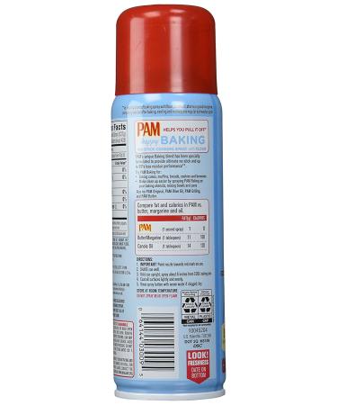 PAM Baking Spray with Flour 5 fl oz - 15 Ounce (Pack of 3) - Convenient Baking Spray for Perfect Results - Buy Online on GoSupps.com