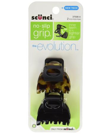 Scunci Double Teeth Jaw Clips - No-Slip Grip - 2 Count - Pack of 1 - Buy Online on GoSupps.com