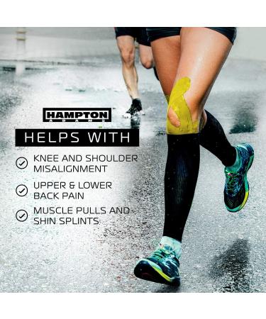 135ft Waterproof Bulk Kinesiology Tape Roll - Muscle & Joint Support for Knee, Wrist, Shoulder & Back - Original Uncut Elastic Cotton Tape in Yellow - Buy Online on GoSupps.com
