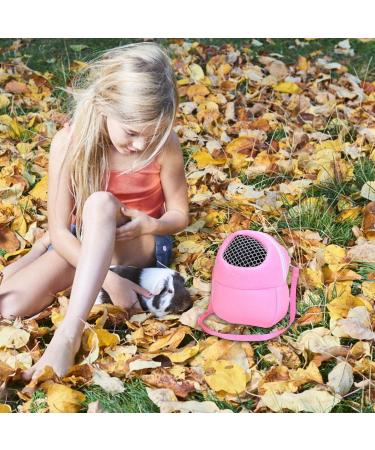 Hamster Backpack Carrier | Three Size Pet Dog Carrier Bags Pink Green Blue Portable Bag Hedgehog Hamster Breathable Shoulder Bags Uwariloy Large Pink - Buy Online on GoSupps.com