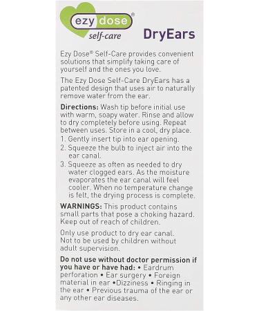 Ezy Dose DryEars Ear Cleaner | Ideal for Pool & Ocean Water Users | Safe & Effective for Hearing Aid Care - Buy Online on GoSupps.com