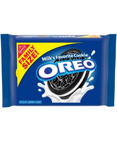 OREO Chocolate Sandwich Cookies, Family Size, 19.1 oz Classic Chocolate 1.19 Pound (Pack of 1)