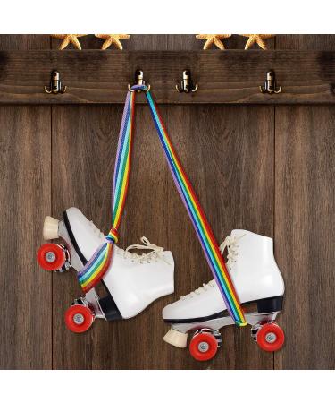 Adjustable Roller Skate Leash - Rainbow Color | 4-Piece Skate Carrier Strap | Reusable Shoulder Sling for Skates 115-120cm - Buy Online on GoSupps.com
