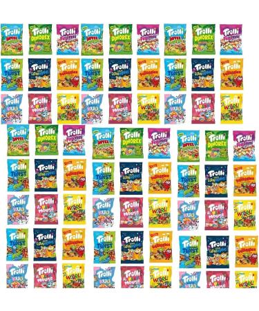 Trolli Hi-Chew Fruit Candy Laffy Taffy Mini Mixed Sweets Gift Box Candy Assorted | Mixed Sweets Combo | Treat Packs (80 Mixed) - Buy Online on GoSupps.com