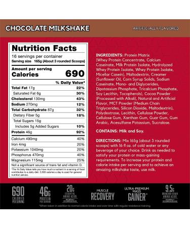BSN TRUE-MASS Weight Gainer Protein Powder Chocolate Milkshake 5.82lb - 16 Servings - Buy Online on GoSupps.com