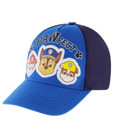Nickelodeon boys Nickelodeon Toddler Hat for Boys Ages 2-7, Paw Patrol Kids Baseball Cap 4-7 Years Blue