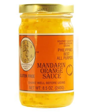 Lola Cion's Mandarin Orange Sauce (8.5 oz.) All Natural, Gluten-Free Multipurpose Glaze, Dressing, Topping, or Dip | Sweet, Low-Sugar Flavor | Cooking and Baking