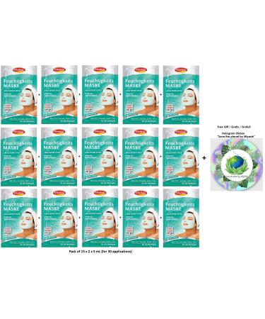 Shaben moisture mask - with aloe vera healing water cucumber and urea - (15 x 2 units. 5 ml per unit - for 30 applications) - for all skin types - Buy Online on GoSupps.com