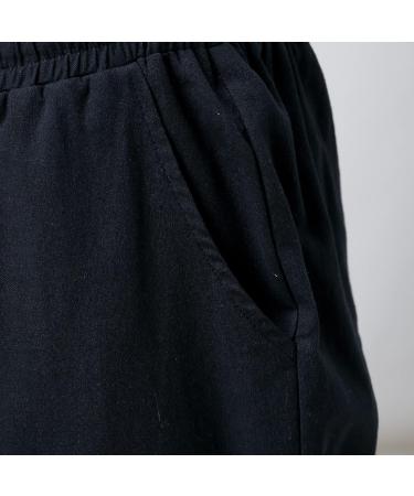 Men's Casual Polyester Jogging Pants - Summer Pouch Pants in Solid Navy XL - Buy Online on GoSupps.com