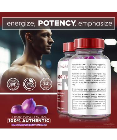 Alpha Drive RX Gummies for Men - Daily Supplement for Peak Performance & Well-Being | Official Reviews (60 Gummies) - Shop Internationally - Buy Online on GoSupps.com