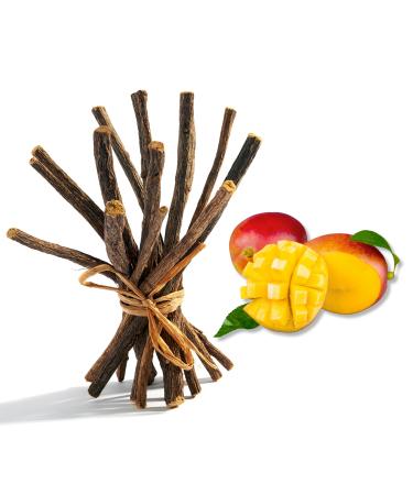 Aroma Depot Mango 1 lb. Flavored Licorice Root Chew Sticks for Humans. 100% Pure Natural | Oral Health & Fresh Bearth | Individual Sticks are 6.5-7 inches Long. Glycyrrhiza Glabra from Turkey.