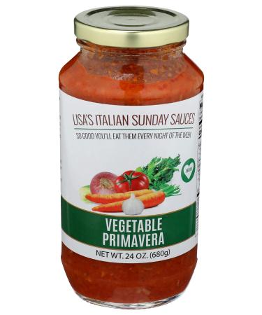 Lisa's Italian Sunday Sauces, Pasta Sauce Vegetable Primavera, 24 Ounce