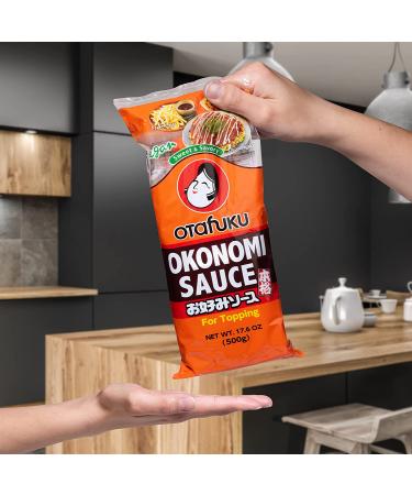 Otafuku Okonomi Sauce - Vegan Japanese Topping for Okonomiyaki Pancakes (17.6 oz) - 1.1 lb - Buy Online on GoSupps.com