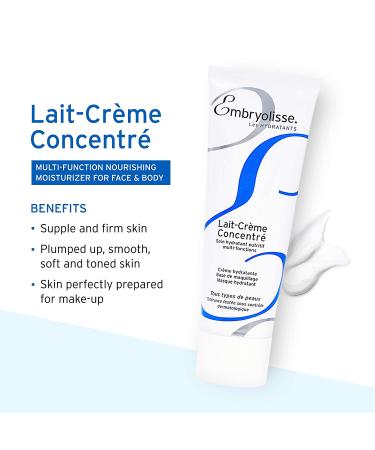 Embryolisse Lait-Cr me Concentr Face Cream & Makeup Primer 2.54 Fl Oz - Shea Moisture Daily Skincare Moisturizer for All Skin Types - Buy Online on GoSupps.com