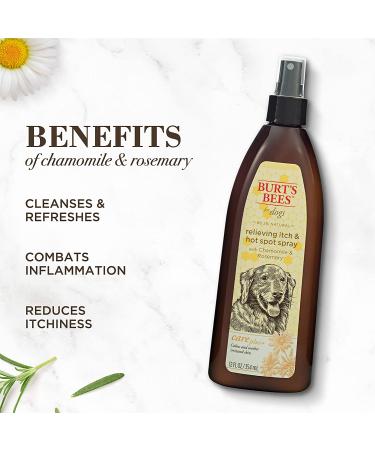 Buy Burt's Bees Care Plus+ Itch & Hot Spot Spray for Dogs - Chamomile & Rosemary (12 fl oz) - Buy Online on GoSupps.com