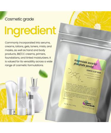 Magnesium Ascorbyl Phosphate Powder Magnesium Ascorbyl Phosphate Stable Vitamin C Magnesium Ascorbyl Phosphate MAP Powder for DIY Skincare Products Talsen Chemicals (4 Ounce / 113 Grams) - Buy Online on GoSupps.com