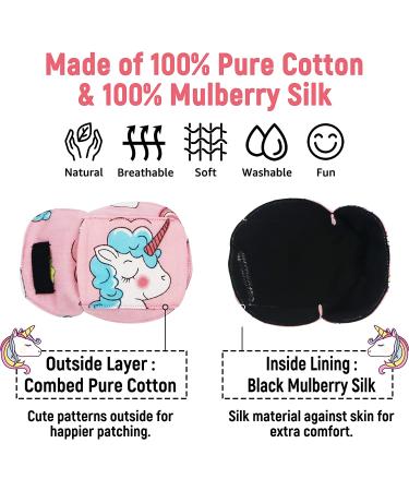 Astropic 3D Cotton & Silk Eye Patch for Kids | Girls Eye Patch for Glasses | Medical Eye Patch for Children with Lazy Eye (Blue Unicorn  Right Eye) To Cover Right Eye Blue Hair Unicorn - Buy Online on GoSupps.com