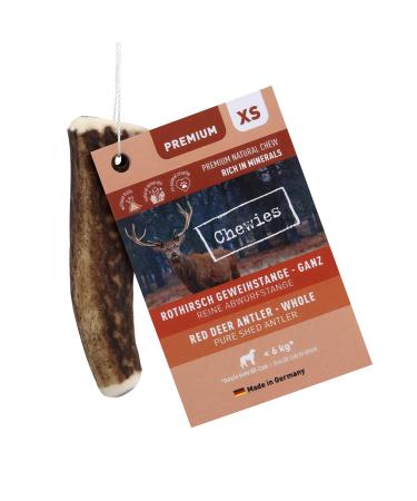 Chewies chewing consecration for dogs - whole rod - dropping rod from red deer - deer antlers - of course and of course unfable size XS 1 piece (1 Pack)