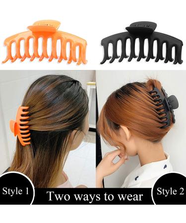 12 Pieces Big Hair Claw Clips - Non Slip Large Jaw Clips for Strong Hold - Styling Accessories for Women Girls - 12 Colors - Perfect Christmas Gift - Buy Online on GoSupps.com