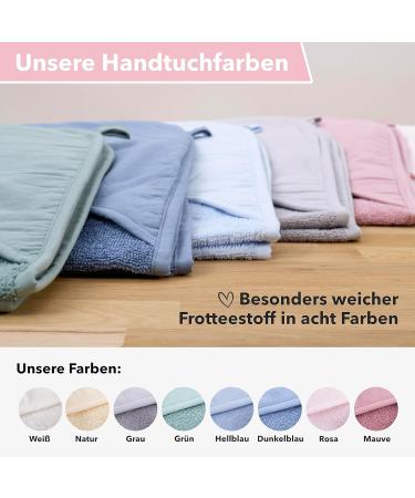Personalized Upstitch Studio Hooded Baby Towel - Mauve 75x75cm Cotton Towel for Girls - Buy Online on GoSupps.com