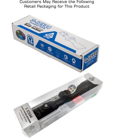 UTG 3-12X44 30mm Compact Scope with AO, 36-Color Mil-Dot, Black - Buy Online on GoSupps.com