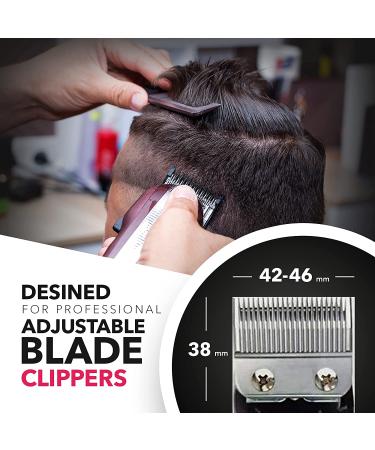 OVLUX 12-Piece Professional Hair Clipper Guard Set - Premium Metal Attachment Combs for Barber Clippers - Left & Right Ear Combs Included - Buy Online on GoSupps.com