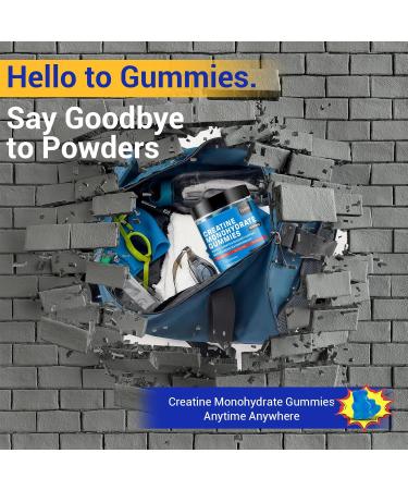 Lysimi Creatine Monohydrate Gummies 8000mg for Men & Women Creatine Monohydrate for Muscle Strength Muscle Builder Energy Boost Pre-Workout Supplement Blueberry Flavor 120Count - Buy Online on GoSupps.com