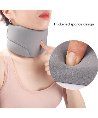 Adjustable Cervical Collar Soft Neck Brace with Breathable Fabric Ergonomic Design Lightweight Portable for Traveling Men Women Relieves Neck Discomfort (Grey) - Buy Online on GoSupps.com
