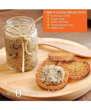 Low Carb Melba Toast 2-Pack (PLAIN) - 4oz Each | Keto-Friendly Snack - Buy Online on GoSupps.com