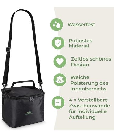 Massage Oil Warmer Bag with Handle & Shoulder Strap - Adjustable Compartments for Accessories | MASSAGE-EXPERT - Buy Online on GoSupps.com