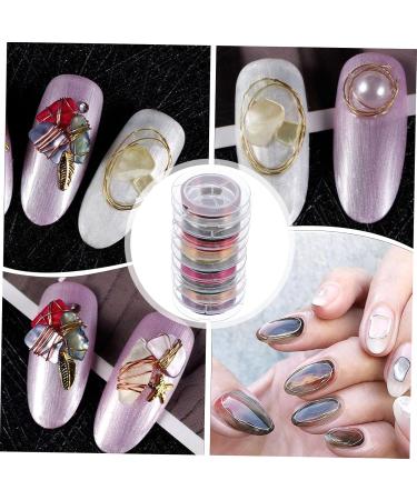 Operitacx 10 Rolls Manicure Copper Wire Halloween Hair Clips Labret Jewelry Nail Art Sticker Nail Art Copper Ornament Metal Nail Decor Nail Tip Jewels Gold and Silver Japanese - Buy Online on GoSupps.com