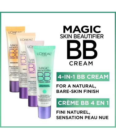 L Or al Paris Magic Skin Beautifier BB Cream Anti-Redness Corrector 4-in-1 Ultra-Light Lotion Primes Hydrates Corrects and Perfects For a Natural Bare-Skin Finish 30ml New Formula Anti-redness - Buy Online on GoSupps.com