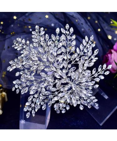 TRiXY Rhinestone Wedding Headband Bridal Hair Accessory for Brides & Bridesmaids - Silver HP438 - Buy Online on GoSupps.com