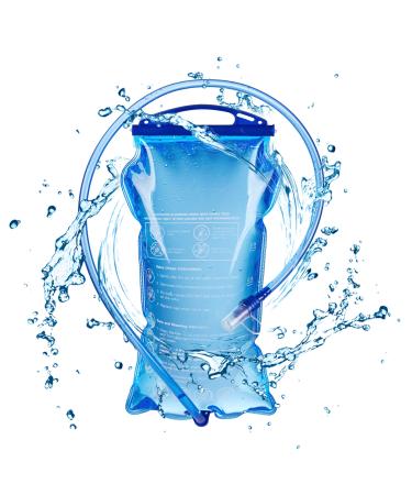 TRIWONDER TPU Foldable Drinking Bottles Soft Flask Water Bottle BPA-Free Sports Bottle for Hydration Backpack Bicycle Sports (1.5L (PEVA))