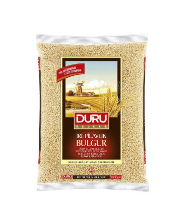 Duru Extra Coarse Bulgur, 88.2 oz (2500g), Wheat Berries, 100% Natural and Certificated, High Fiber and Protein, Non-GMO, Great for Vegan Recipes, Better than Rice