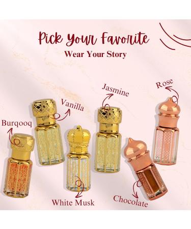 Rose Perfume Oil Alcohol-Free & Long Lasting Perfume for Women & Men | Floral Romantic Elegant Fragrance Oil | Travel Size Arabian Perfume Oil 6mL / 0.2 Fl Oz. - Buy Online on GoSupps.com