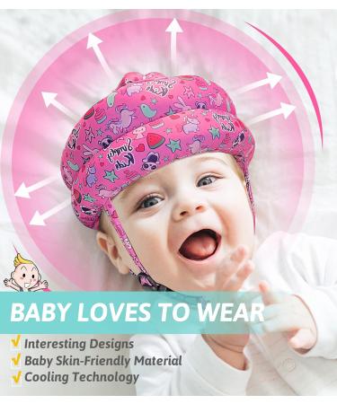 Baby Head Protector - Baby Helmet for Crawling No Bumps and Soft Cushion Infant Baby Safety Headguard I Toddler Helmets 1-2 Years Old 6-24 Months Fox - Buy Online on GoSupps.com
