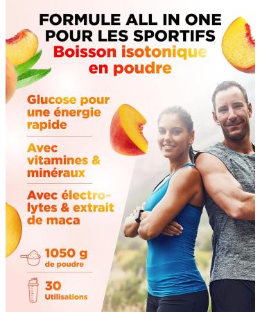  Vit4ever Isotonic Plus Drink - 1050g Isotonic Drink Powder - With Carbohydrates Electrolytes Vitamins & Maca - Hydration & Recovery - Buy Online on GoSupps.com