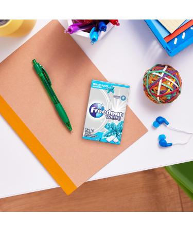  Freedent FREEDENT WHITE - Mild Mint Chewing Gum - Sugar Free - 5 x 10 pieces - 70g - Buy Online on GoSupps.com