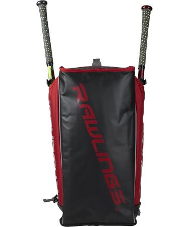 Rawlings R601 Hybrid Backpack/Duffle Equipment Bag - Baseball/Softball - Scarlet - Buy Online on GoSupps.com