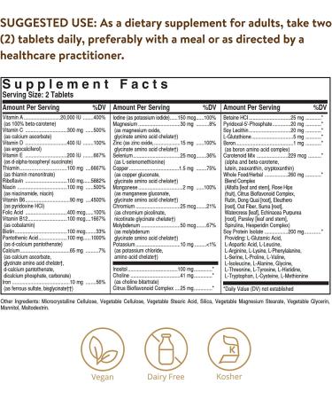 Solgar VM-2000 Multinutrient Formula - 90 Tablets for Optimal Health - Buy Online on GoSupps.com