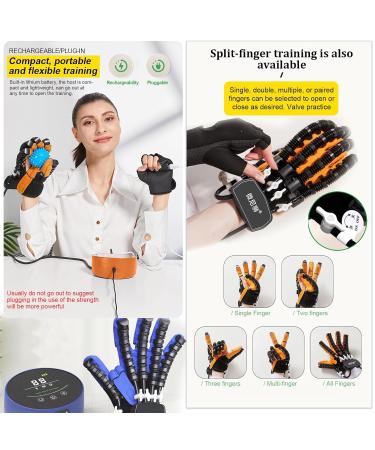 Rehabilitation Robot Gloves Hand Exerciser Self Training Finger Rehabilitation Device Functional Hand Stroke Recovery Equipment for Hand Dysfunction Patients(A:Left Hand B:Right Hand) - Buy Online on GoSupps.com